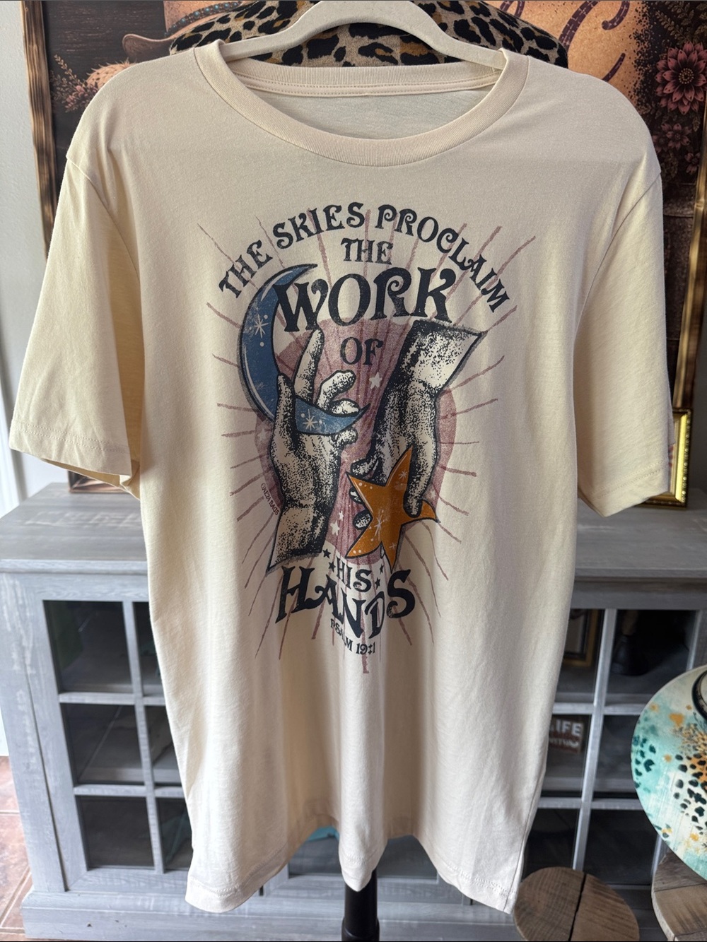 One 24  'The Work of His Hands' Tee  Sz L